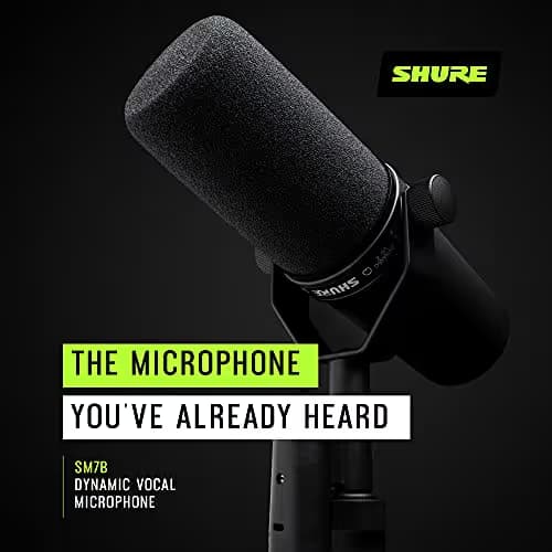 Shure SM7B Dynamic Studio Microphone image