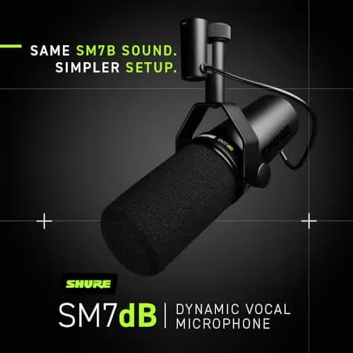 Shure SM7dB Dynamic Vocal Microphone image