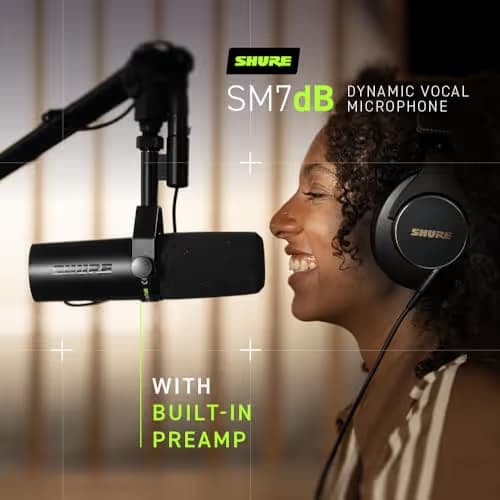 Shure SM7dB Dynamic Vocal Microphone image