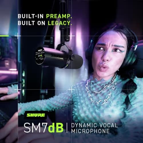 Shure SM7dB Dynamic Vocal Microphone image