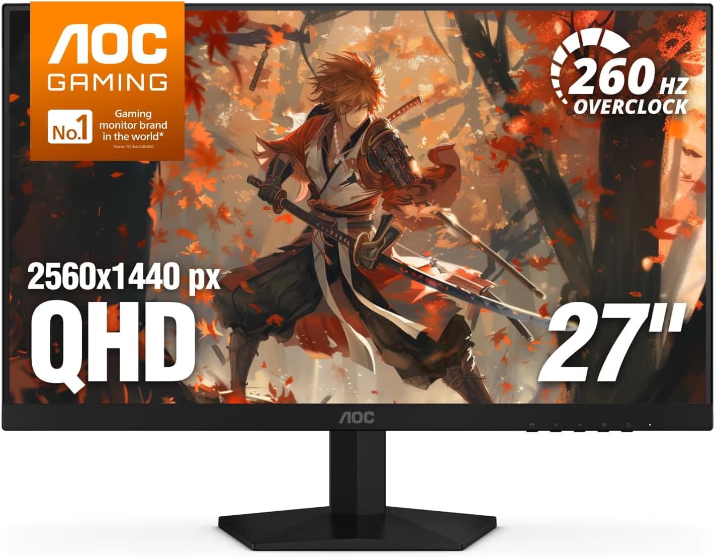 AOC Q27G41ZE 27-inch QHD 240Hz IPS Monitor G-Sync image
