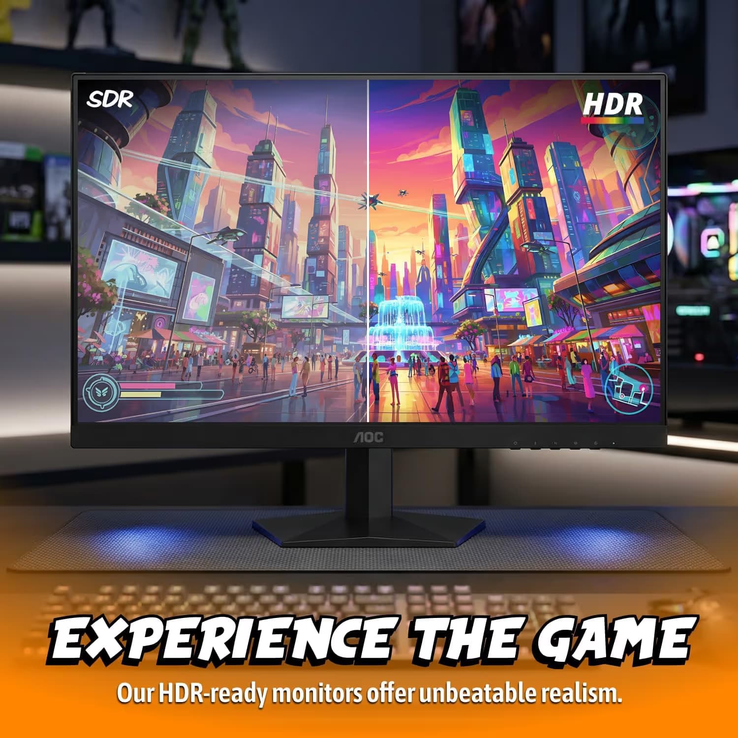 AOC Q27G41ZE 27-inch QHD 240Hz IPS Monitor G-Sync image