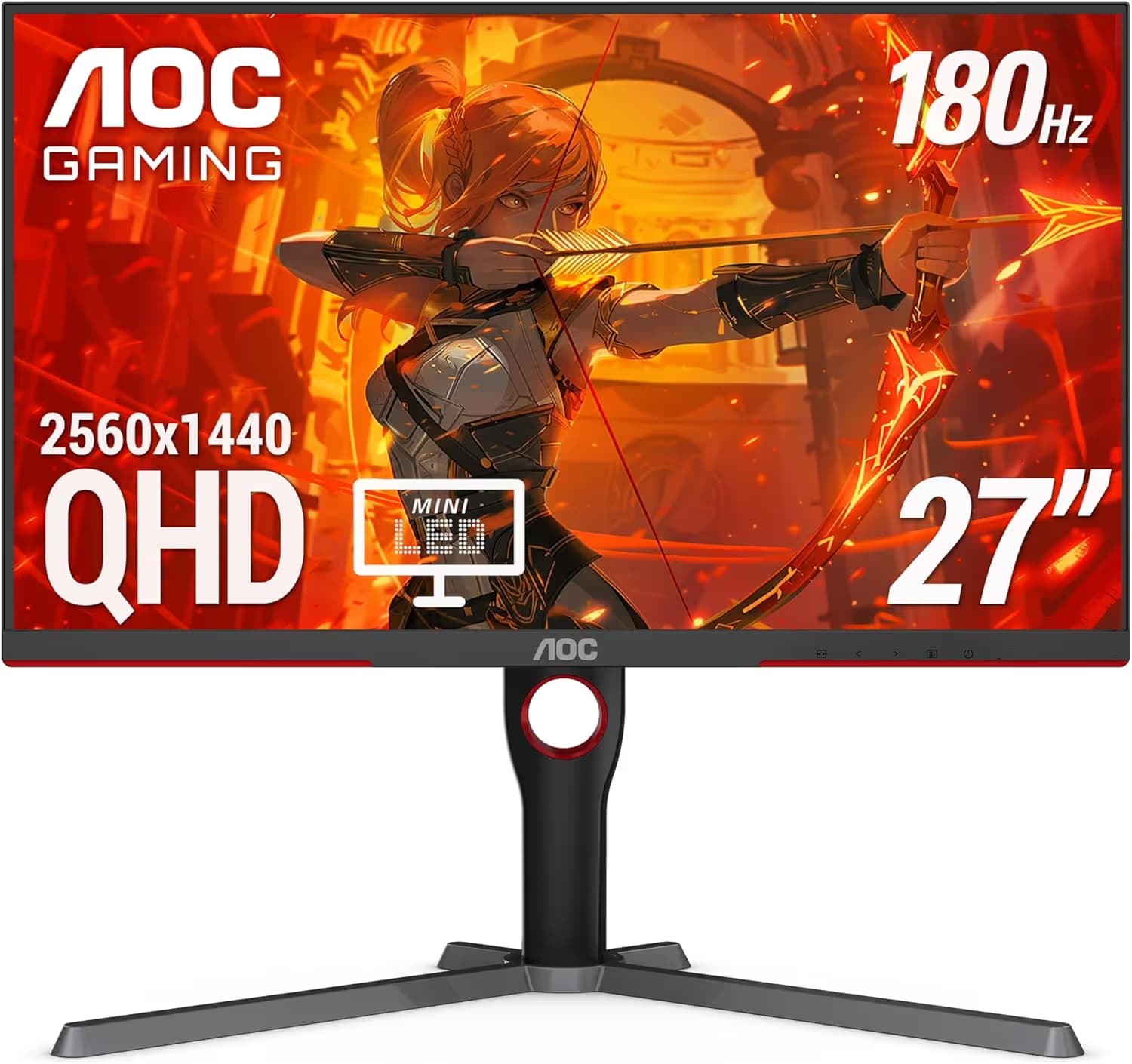 AOC Q27G4ZMN 27-inch QHD 240Hz Mini LED Monitor Mini LED, Adaptive Sync image