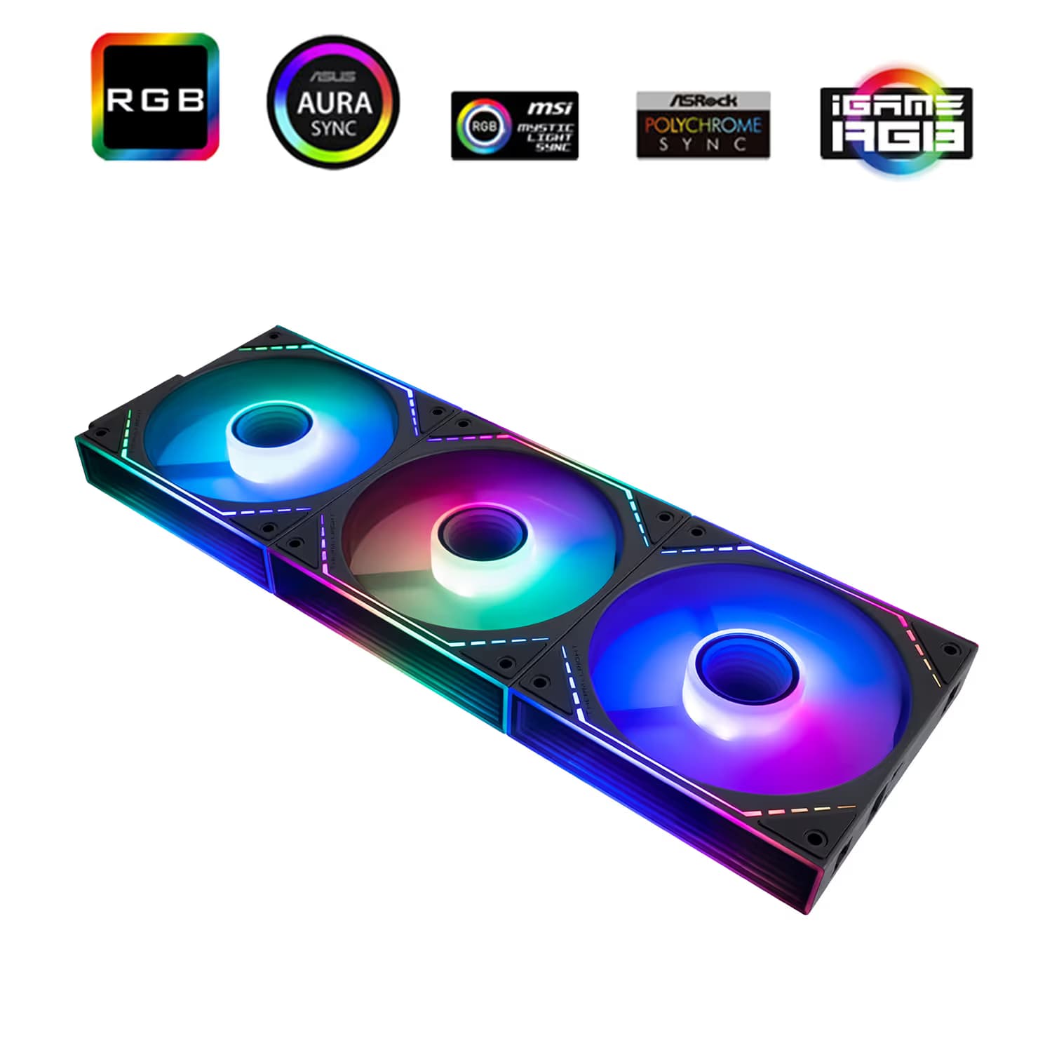 Thermalright TL-M12Q-S X3 120mm Black ARGB Pack Of 3 image