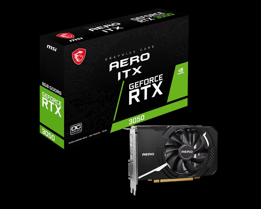 MSI GeForce RTX 3050 AERO ITX 8G OCV1 image