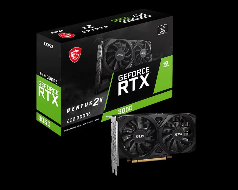 MSI GeForce RTX 3050 VENTUS 2X E 6G image