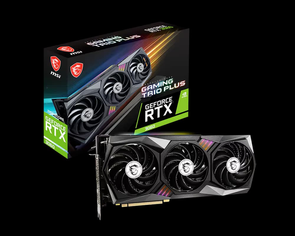 MSI GeForce RTX 3060 GAMING TRIO PLUS 12GB image