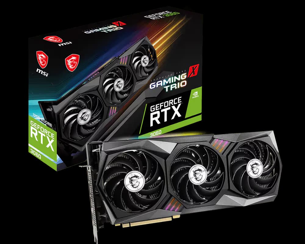 MSI GeForce RTX 3060 GAMING TRIO 12GB image