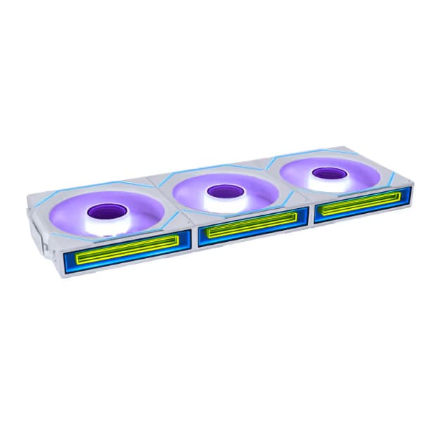 Lian Li Uni Fan SL-Infinity 120mm White ARGB Reverse Blade 3 Pack main image