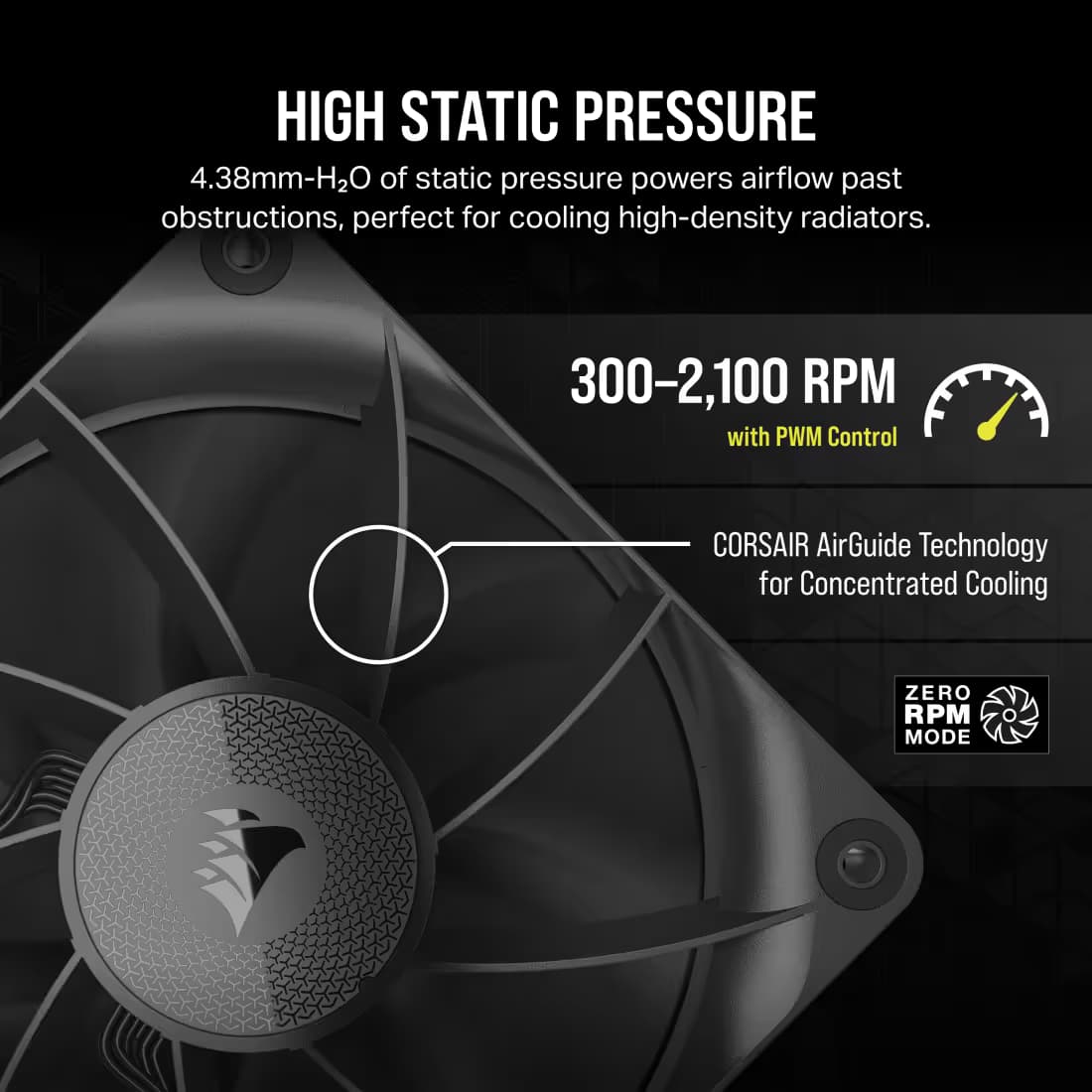 Corsair iCUE LINK RX120 120mm PWM Black image