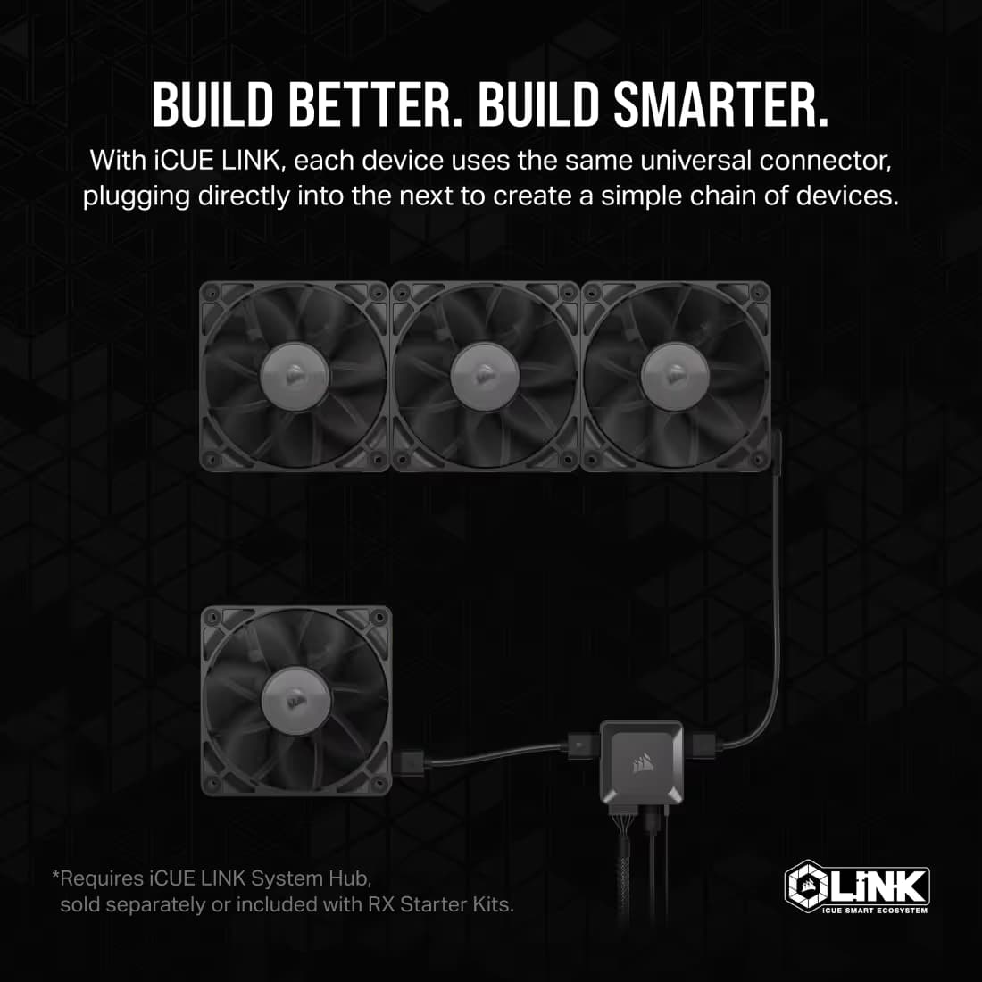 Corsair iCUE LINK RX120 120mm PWM Black image