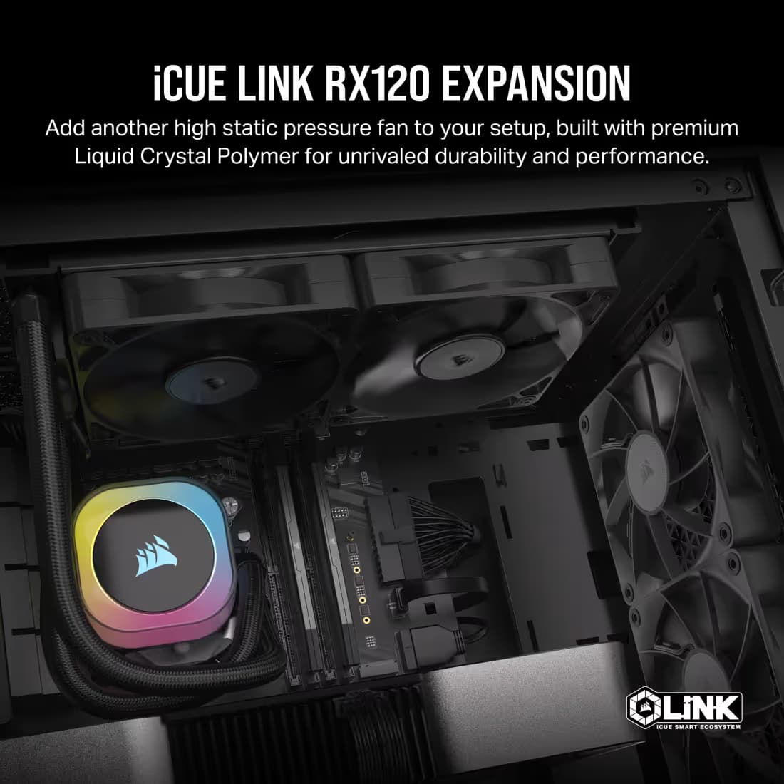 Corsair iCUE LINK RX120 120mm PWM Black image