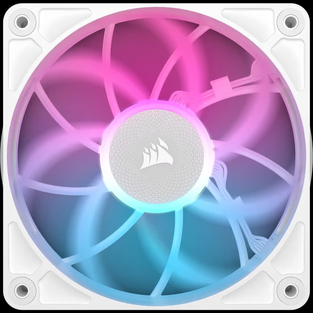 Corsair iCUE LINK RX120 MAX RGB 120mm PWM Thick Fan White main image