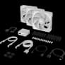 Corsair iCUE LINK RX120 MAX RGB 120mm PWM Thick Fans 3-Pack White image