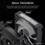 Corsair iCUE LINK RX140 MAX RGB 140mm PWM Thick Fan Black image