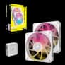 Corsair iCUE LINK RX140 MAX RGB 140mm PWM Thick Fan 2-Pack White image