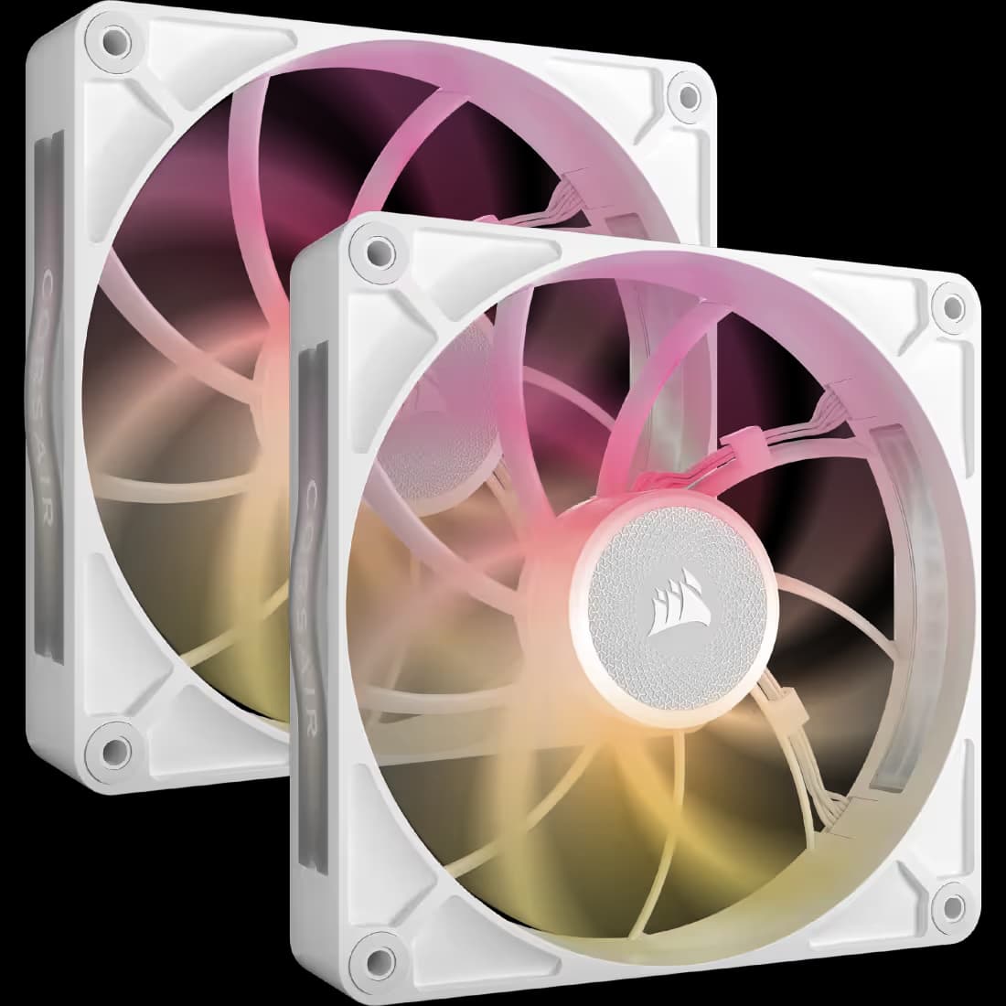 Corsair iCUE LINK RX140 MAX RGB 140mm PWM Thick Fan 2-Pack White image