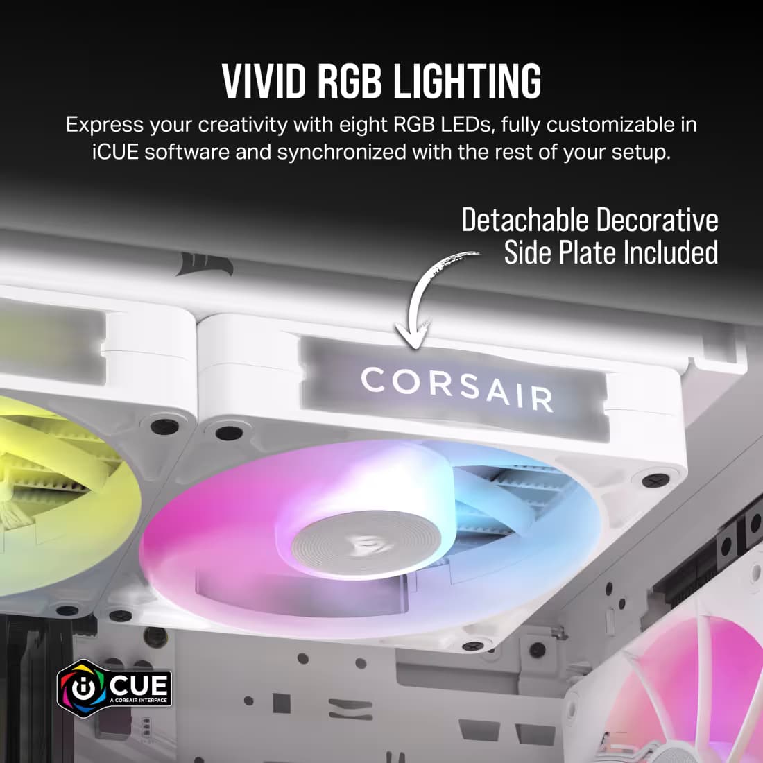 Corsair iCUE LINK RX140 140mm White RGB PWM 1-Pack image