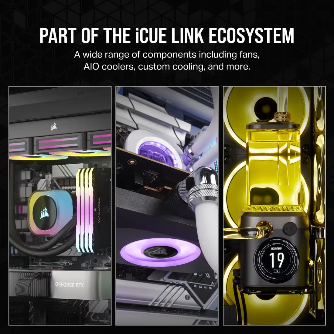 Corsair iCUE LINK RX140 140mm White RGB PWM 1-Pack image