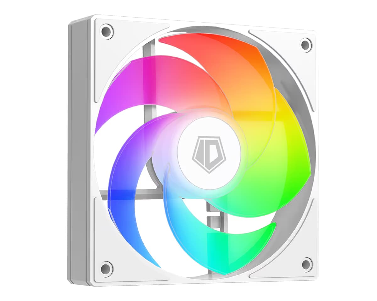 ID Cooling AS-120-ARGB-WR PWM Fan White Reverse Blade main image