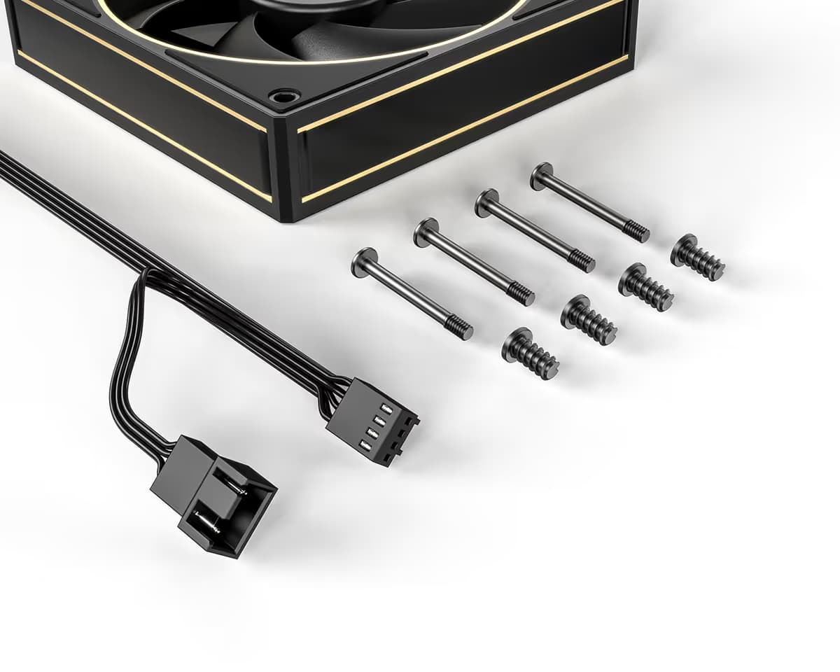 ID COOLING AF-127-GDL Gold/Black 120mm PWM image