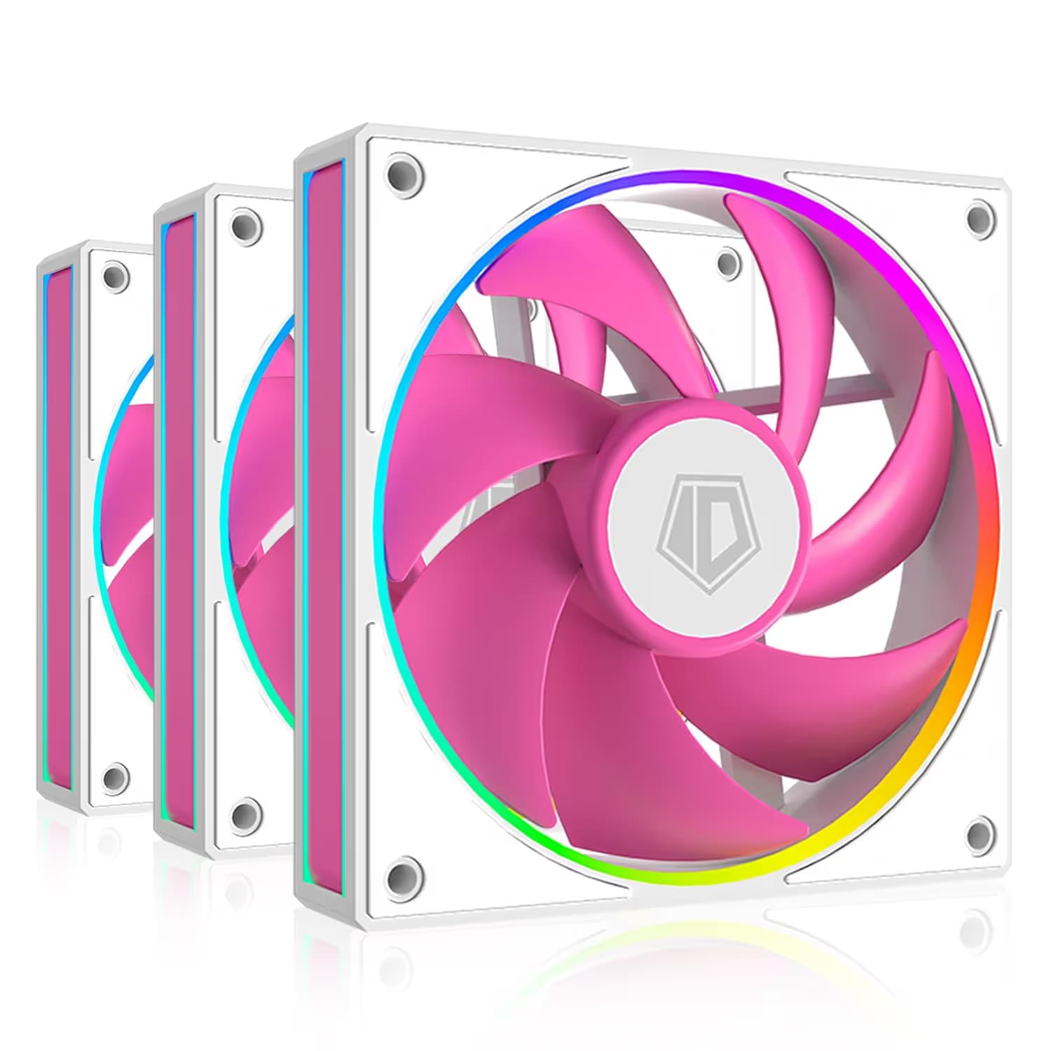ID COOLING AF-127 PINK Trio 120mm PWM image