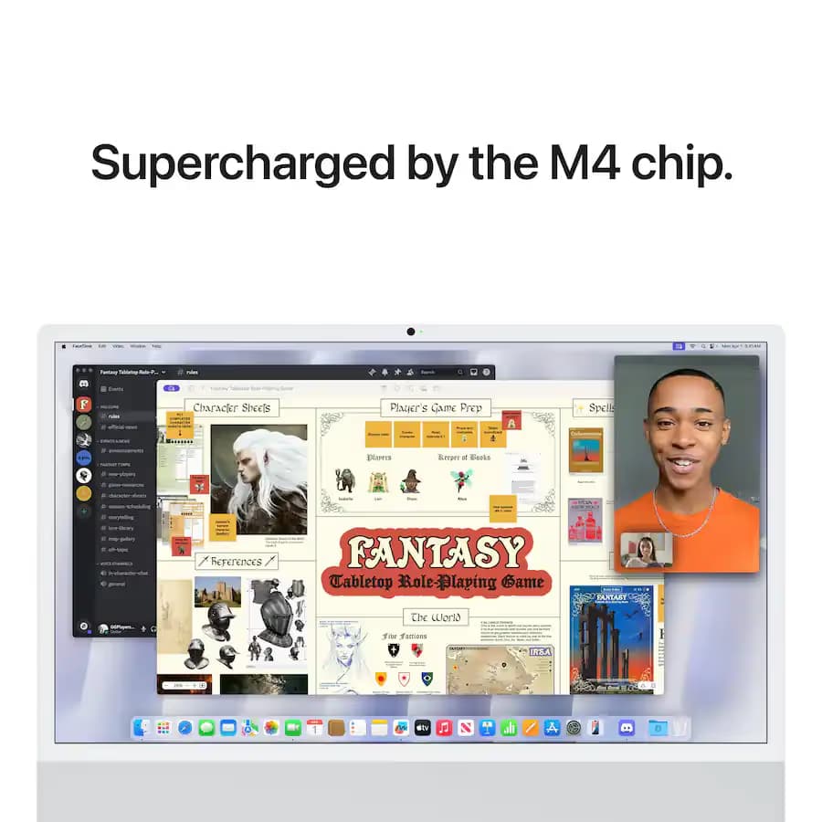 Apple iMac 24-inch (M4, 16GB Unified Memory, 256GB SSD, Silver, 2024) image