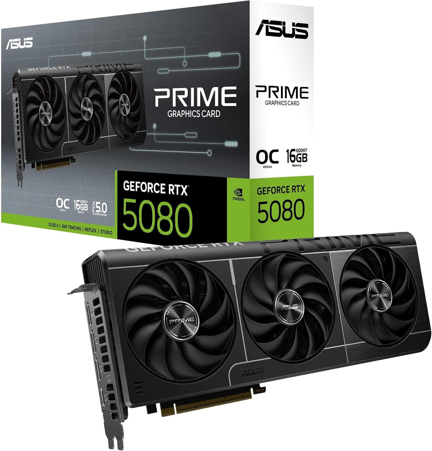 ASUS PRIME GeForce RTX 5080 EVO 16GB GDDR7 OC Edition image