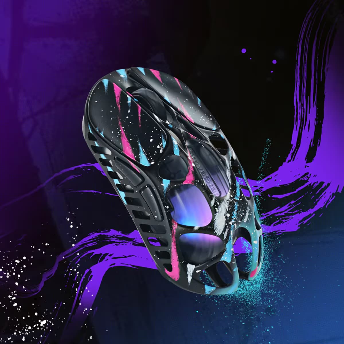 GravaStar Mercury X Pro Neon Grafitti 8KHz Wireless Gaming Mouse image