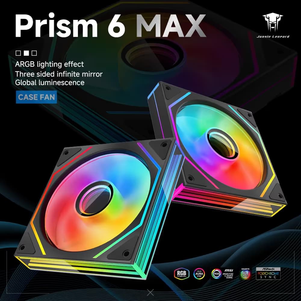 Jungle Leopard Prism 6 MAX Black Reverse image