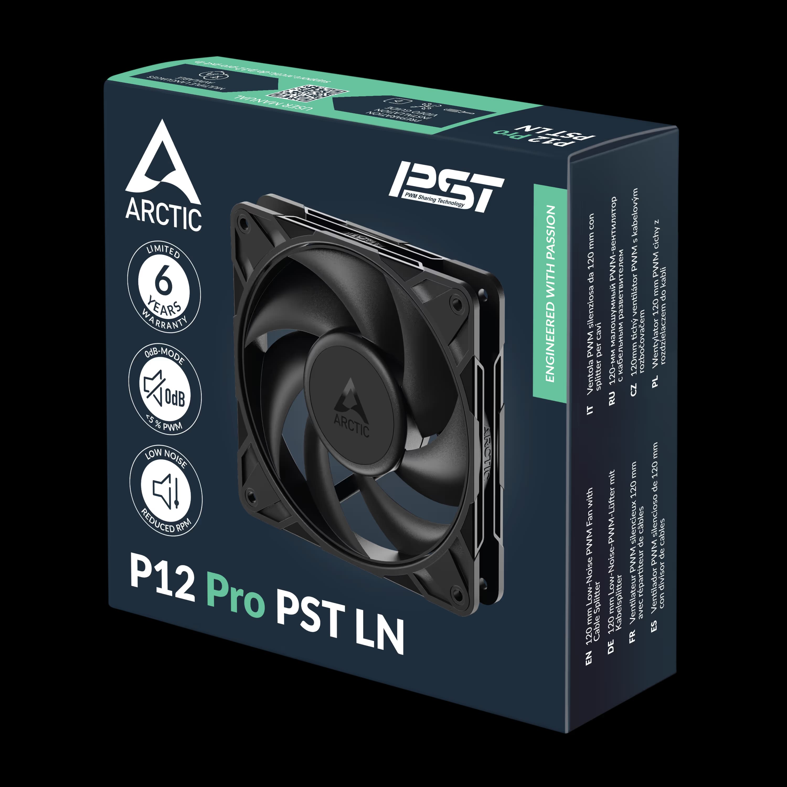 Arctic P12 Pro PST LN 120 Black image