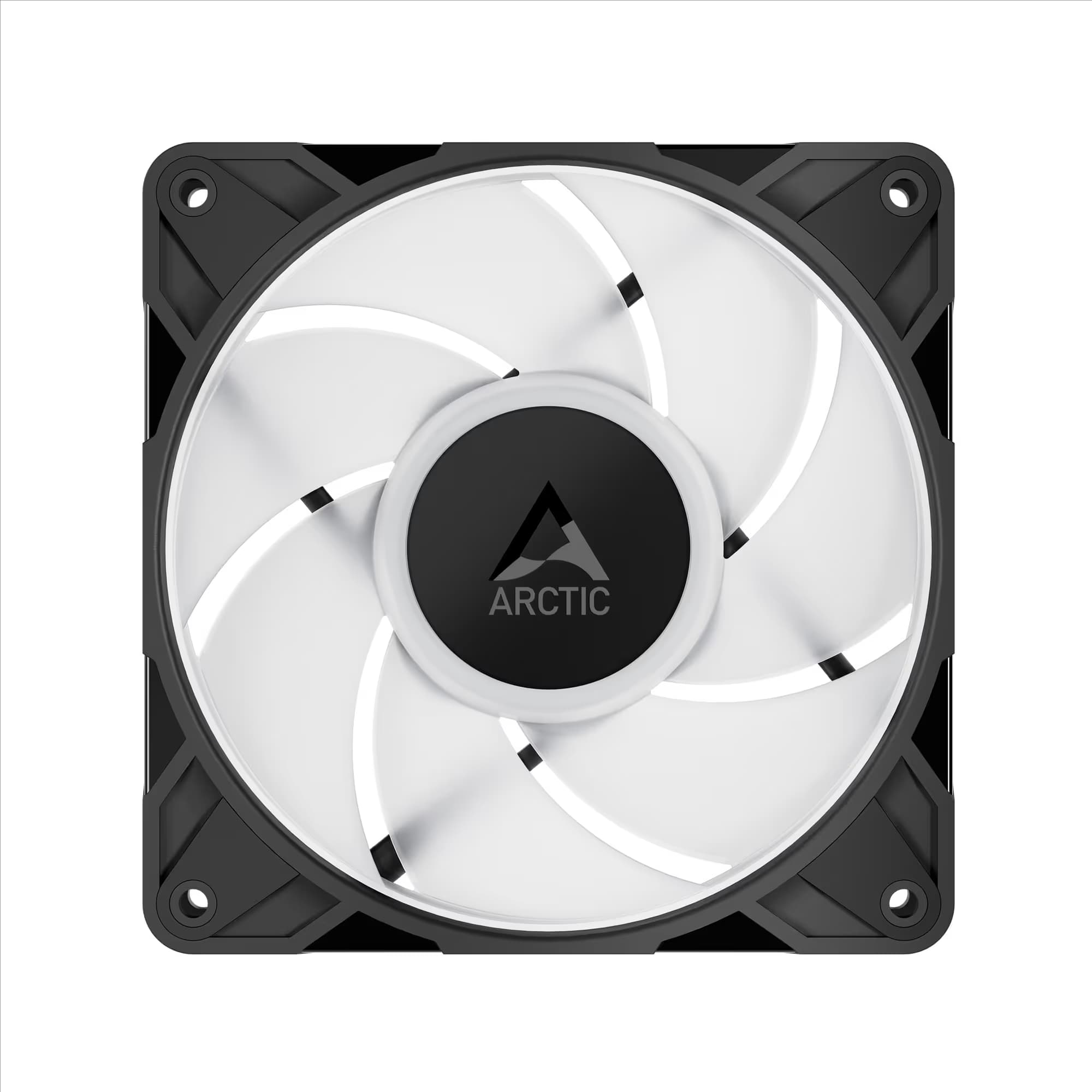 Arctic P12 Pro 120 ARGB PWM Black Reverse Blade Pack of 3 image
