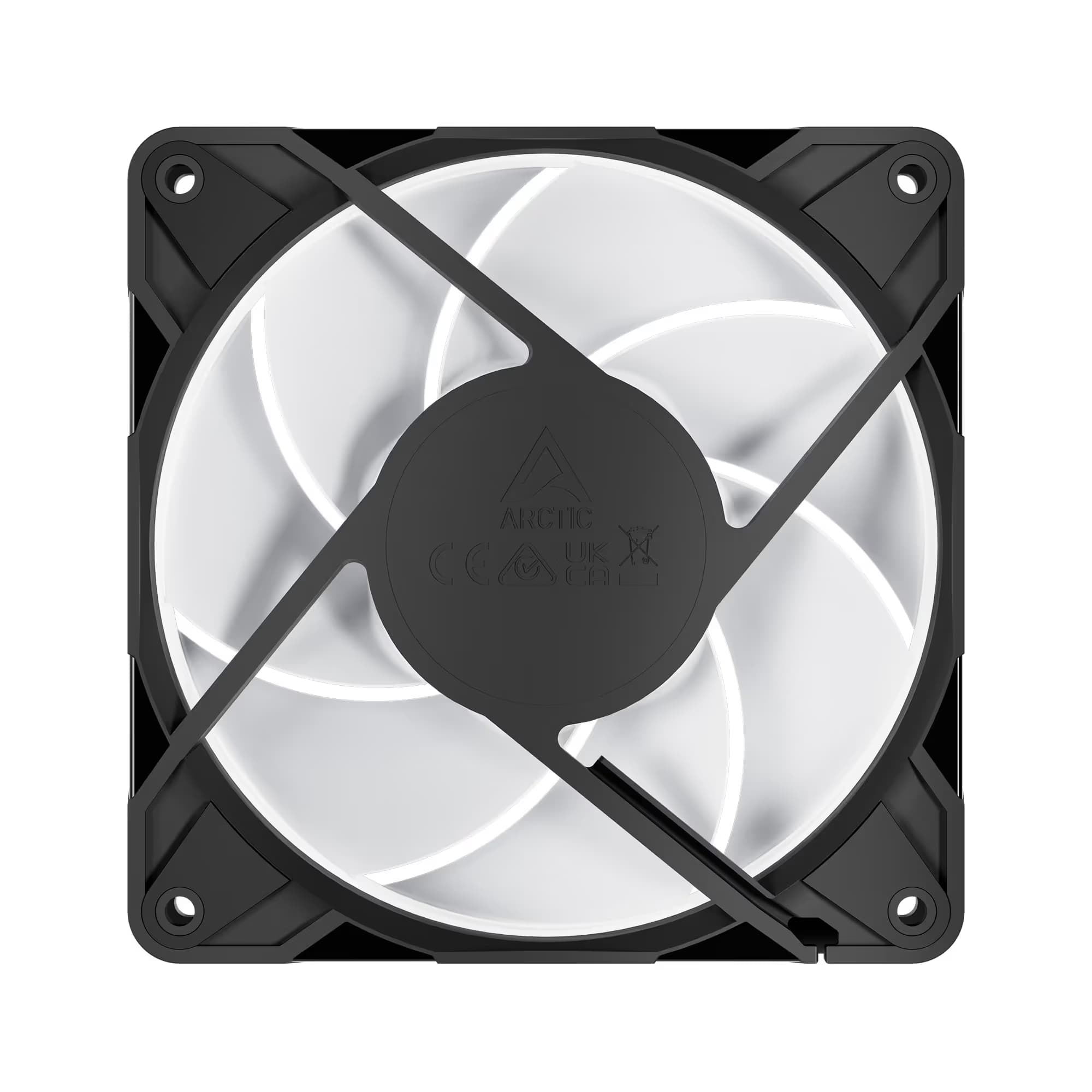 Arctic P12 Pro 120 ARGB PWM Black Reverse Blade Pack of 3 image