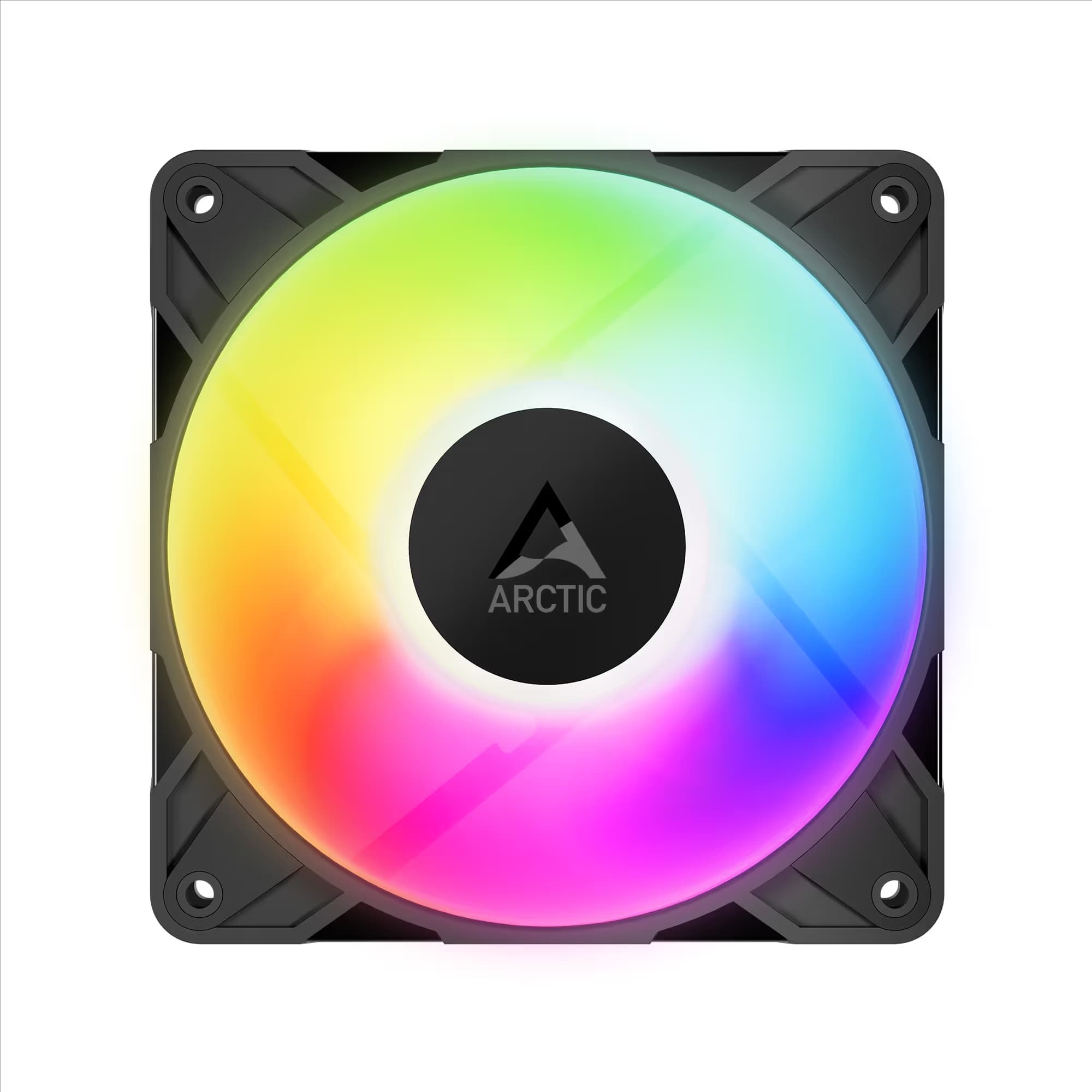 Arctic P12 Pro 120 ARGB PWM Black Reverse Blade Pack of 3 image