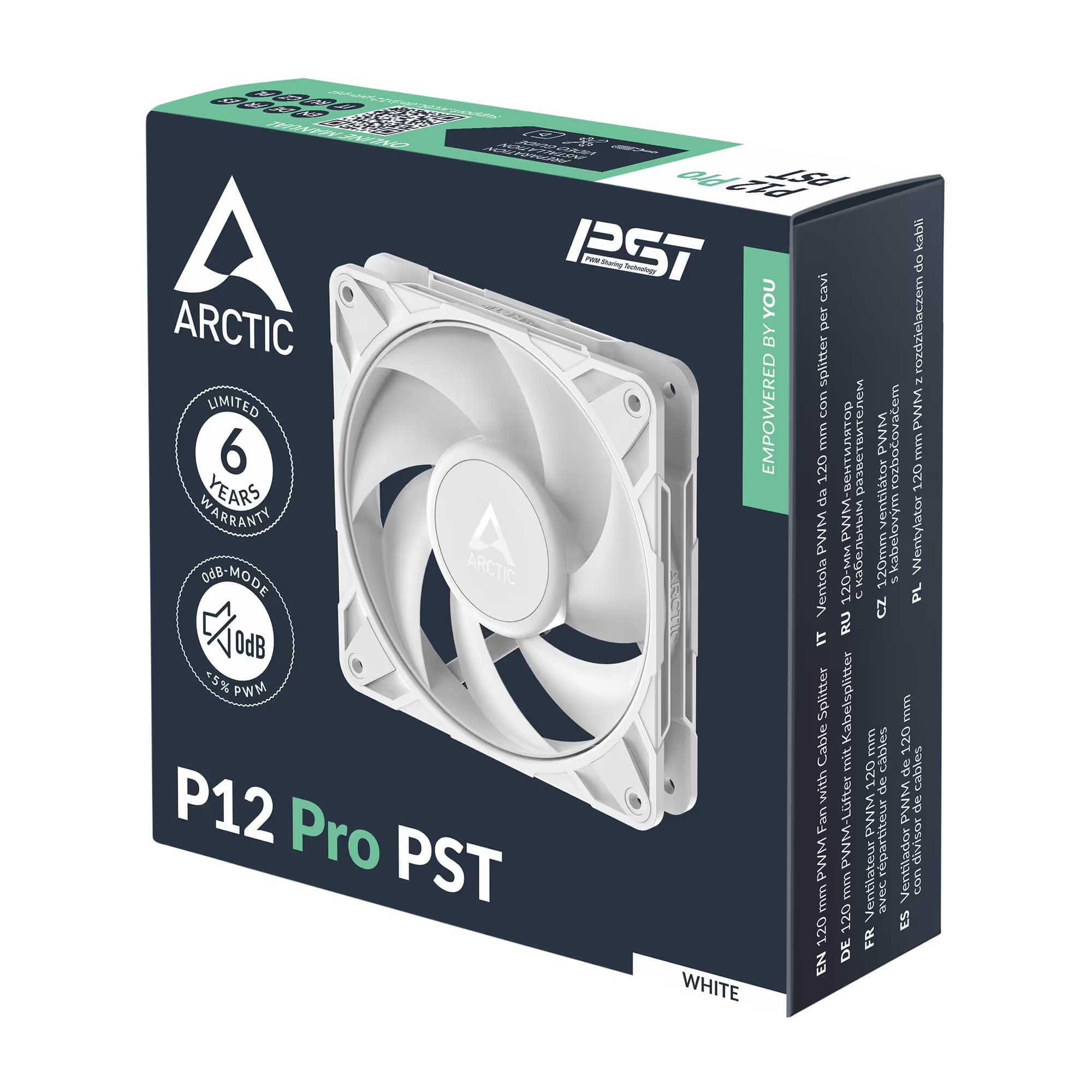 Arctic P12 Pro PST 120 White PWM image