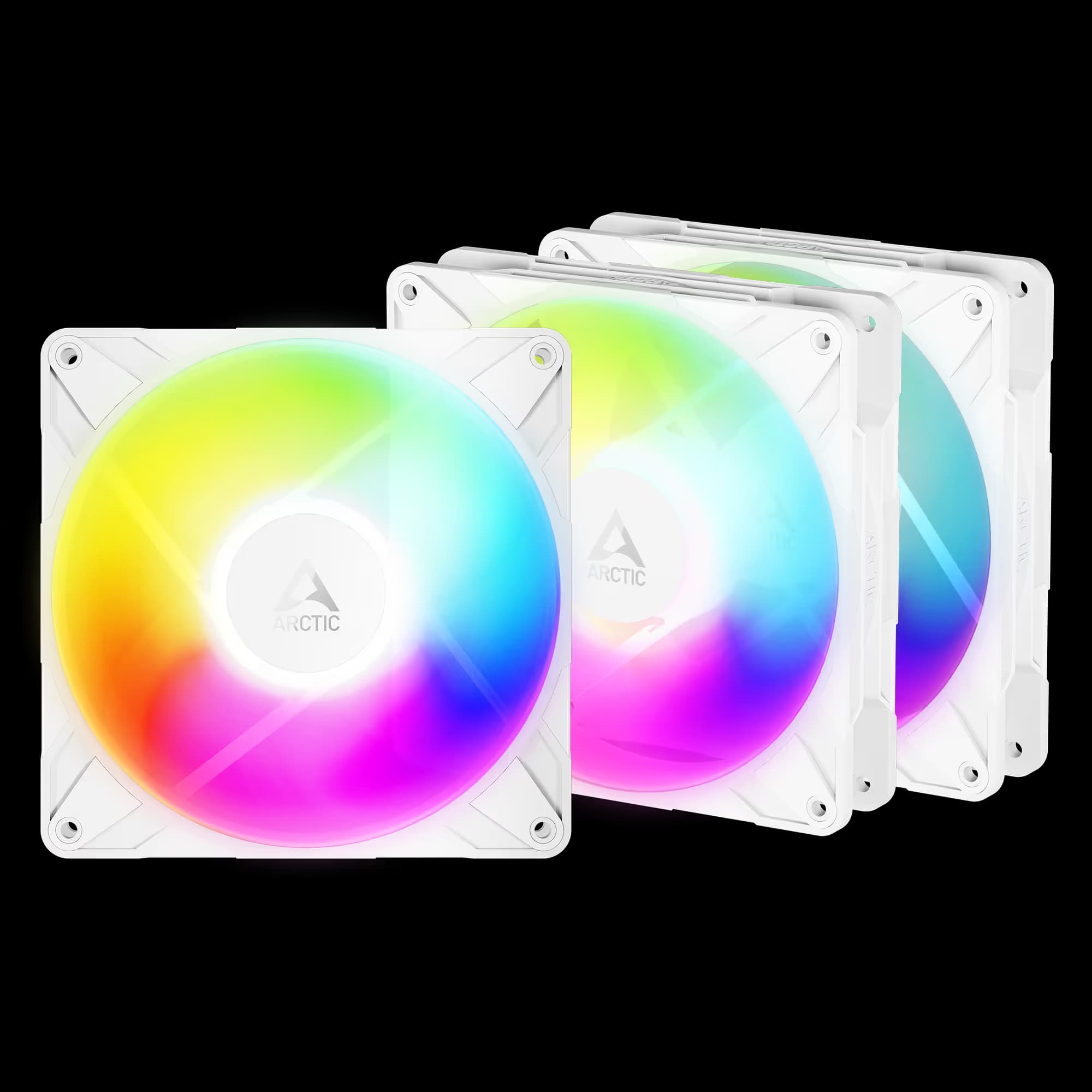 Arctic P14 Pro Reverse 140mm ARGB White Pack of 3 image