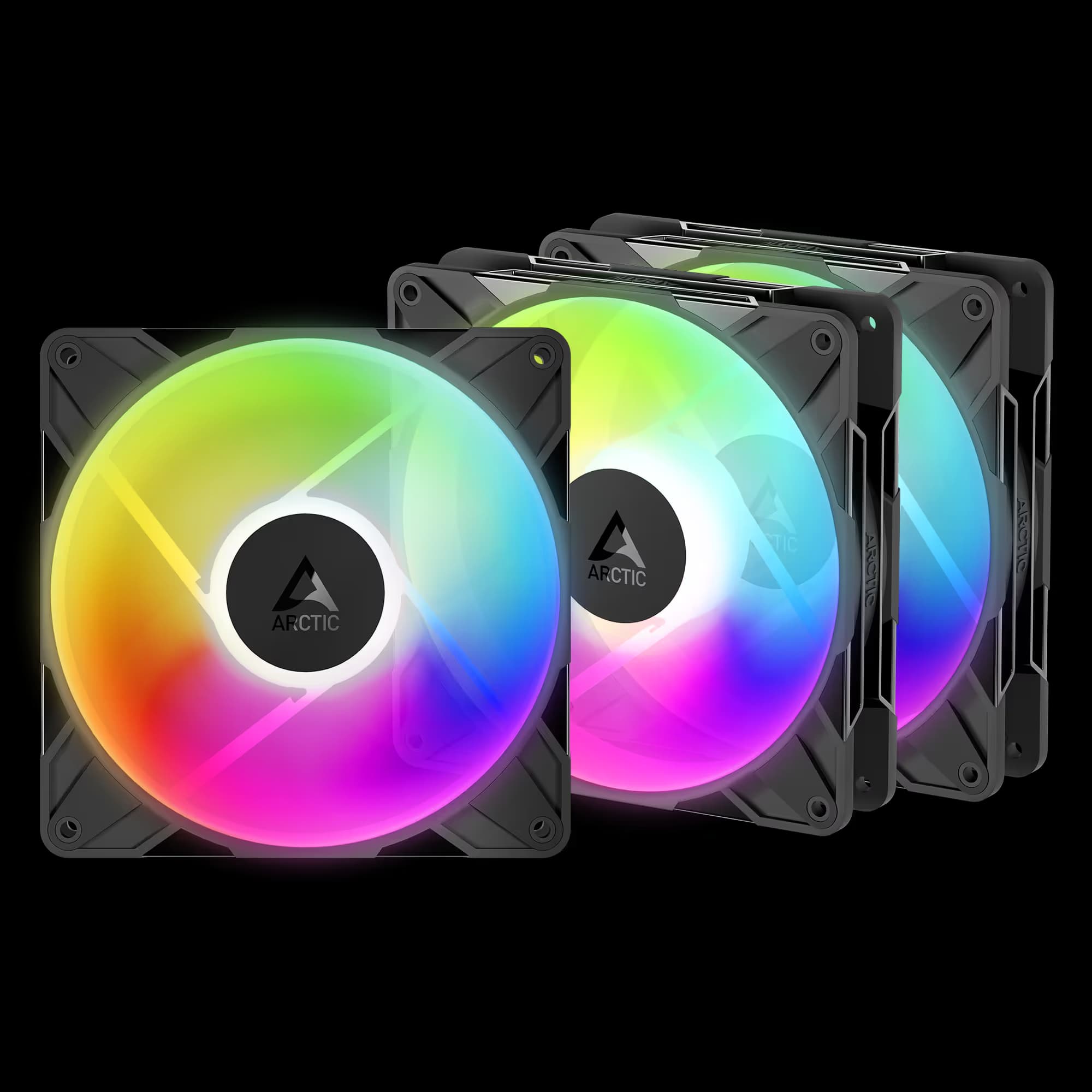 Arctic P14 Pro 140mm Black Reverse ARGB Pack of 3 main image