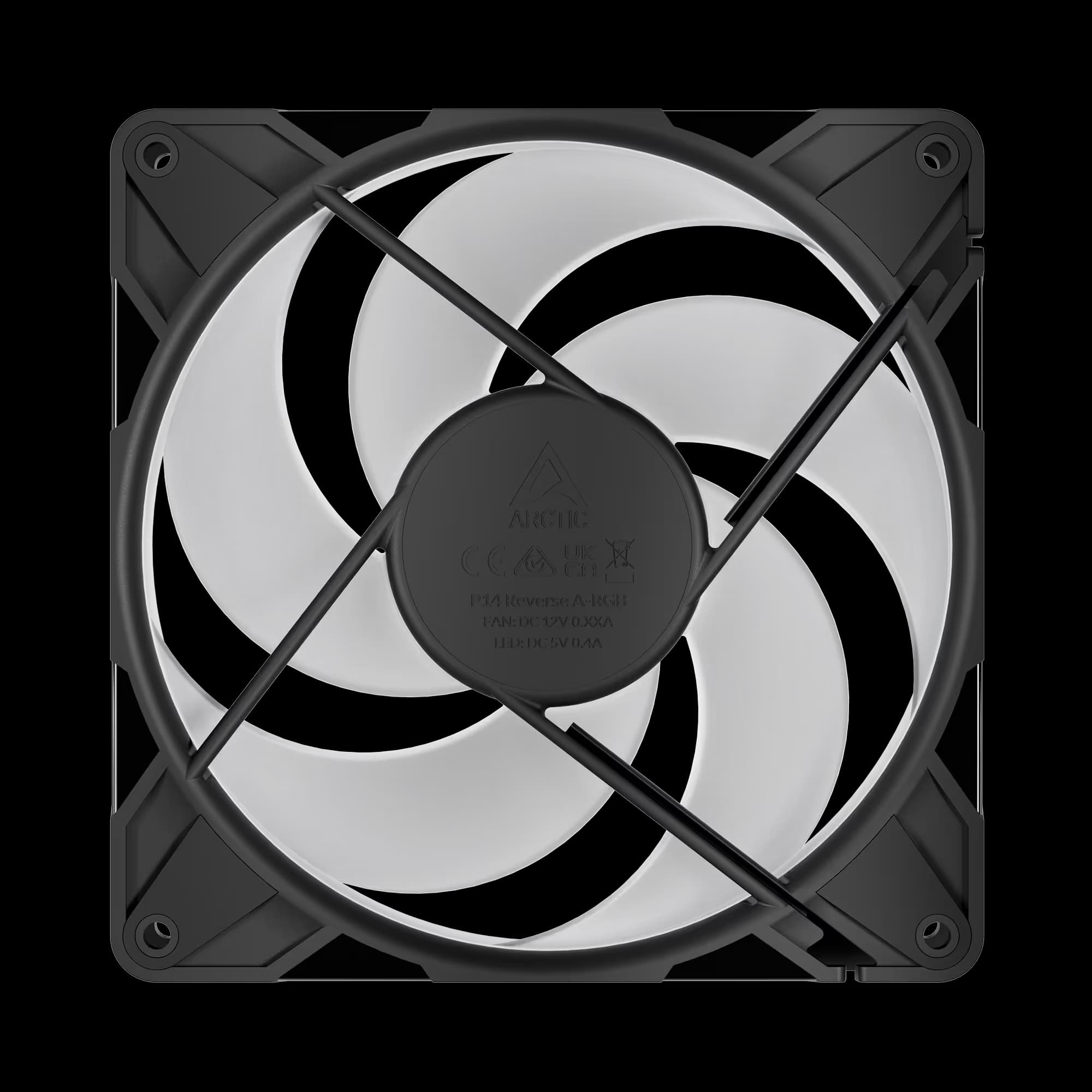 Arctic P14 Pro 140mm Black Reverse ARGB Pack of 3 image