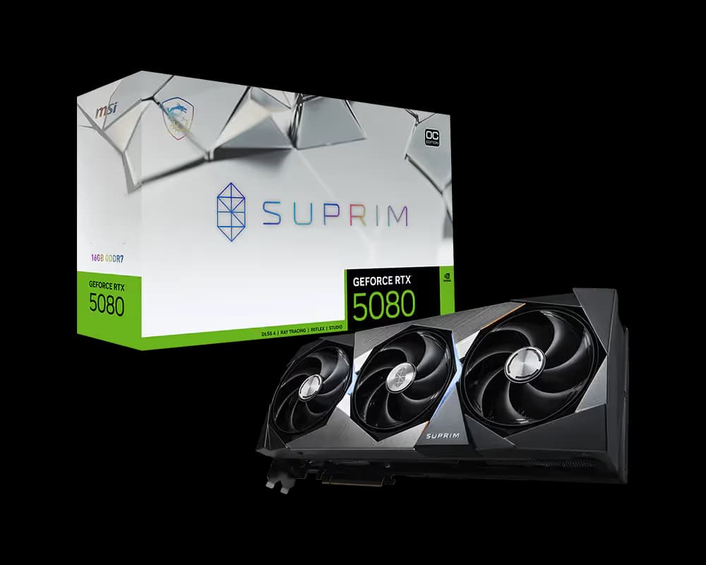 MSI GeForce RTX 5080 16G SUPRIM OC image