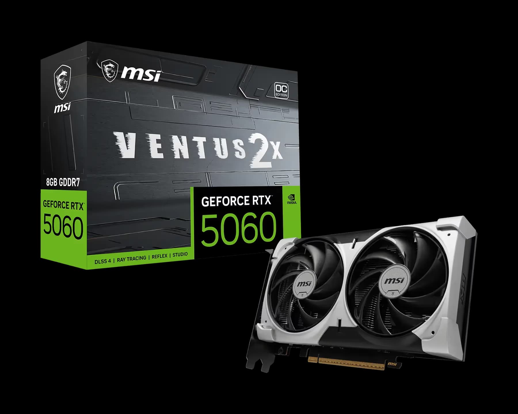 MSI GeForce RTX 5060 8G VENTUS 2X OC V1 main image