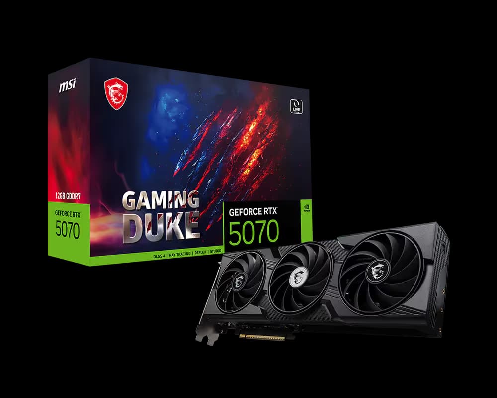 MSI GeForce RTX™ 5070 12G GAMING DUKE 3X image