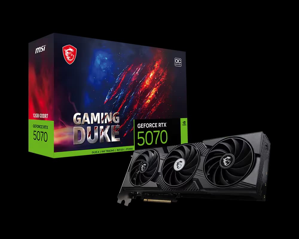 MSI GeForce RTX™ 5070 12G GAMING DUKE 3X OC main image