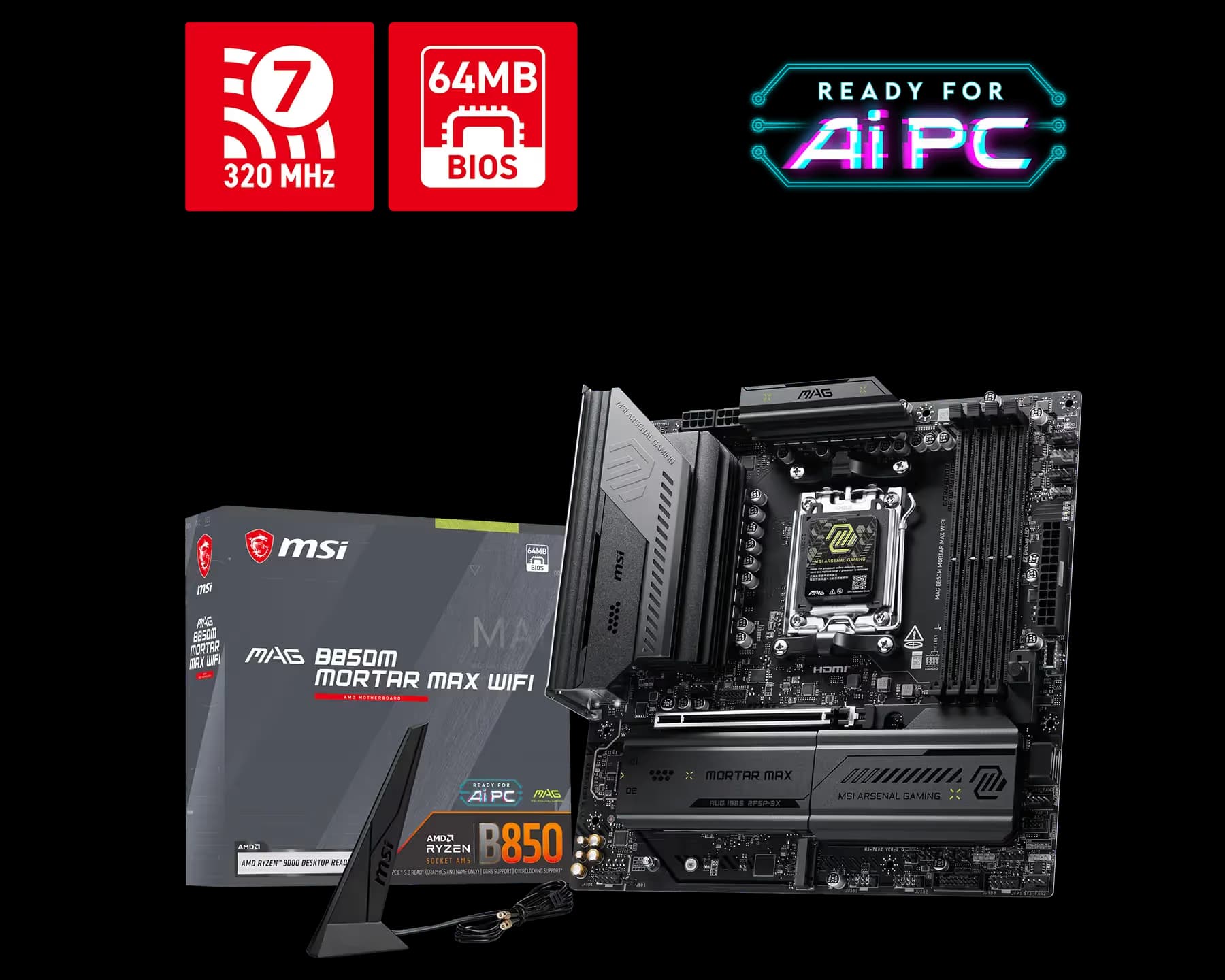 MSI MAG B850M MORTAR MAX WIFI image