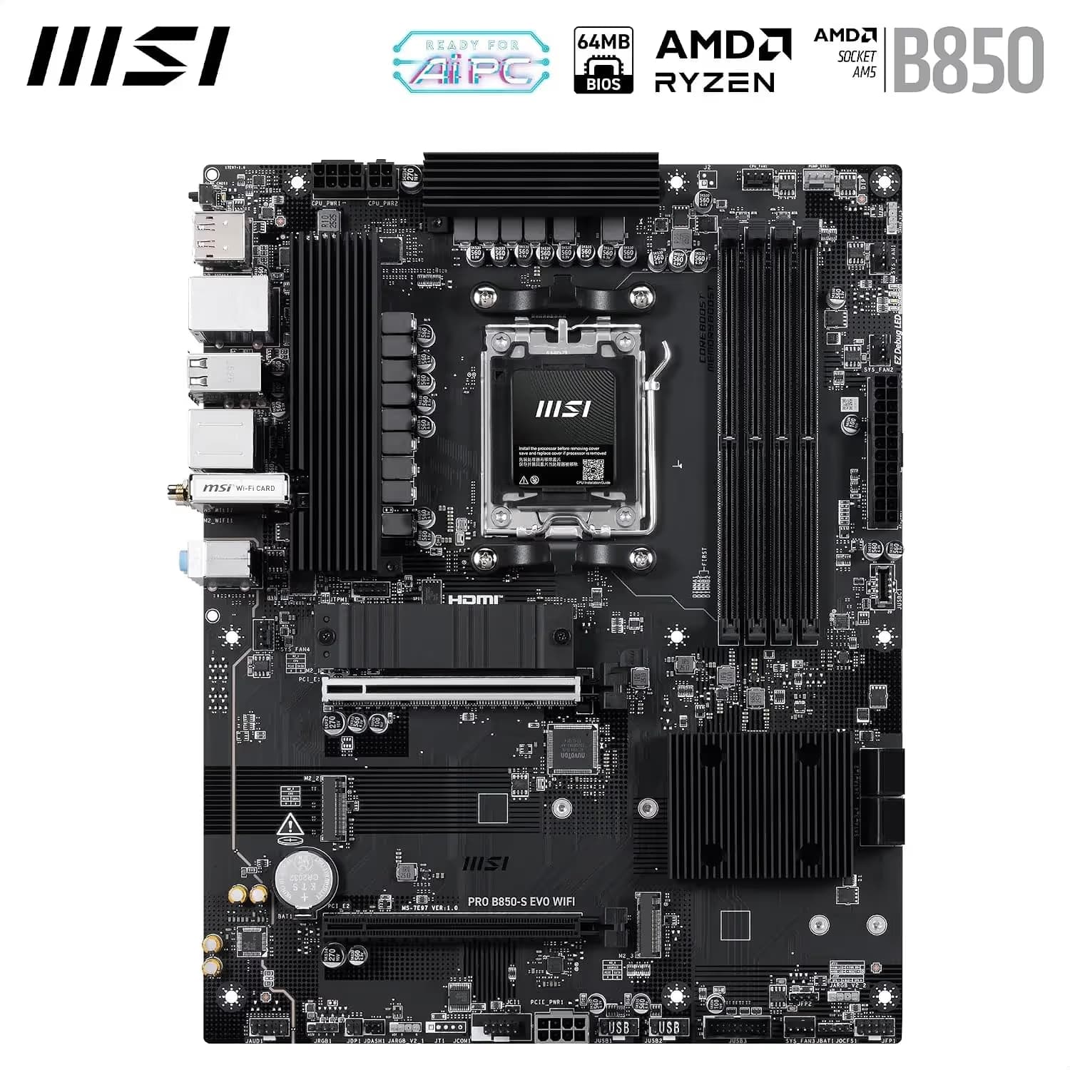MSI PRO B850-S EVO WIFI image
