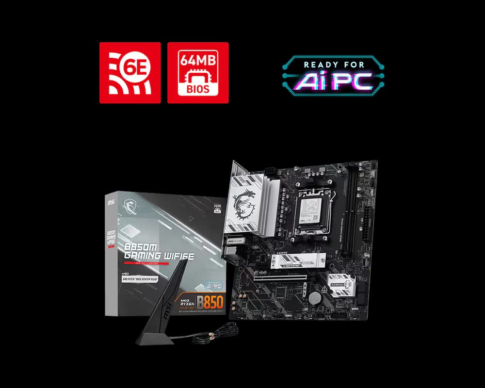MSI B850M GAMING WIFI6E image