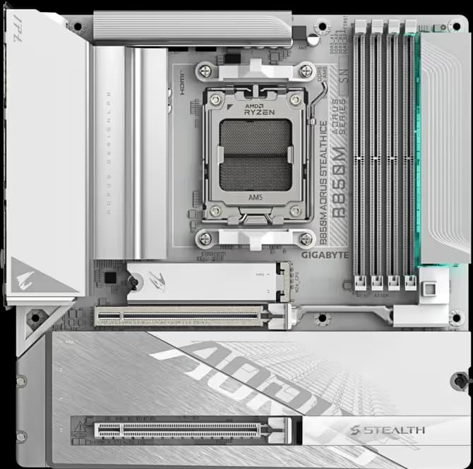 GIGABYTE B850M AORUS STEALTH ICE image