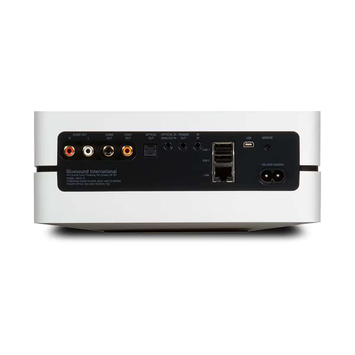 Bluesound VAULT 2i 2TB Streaming Media Player - White image