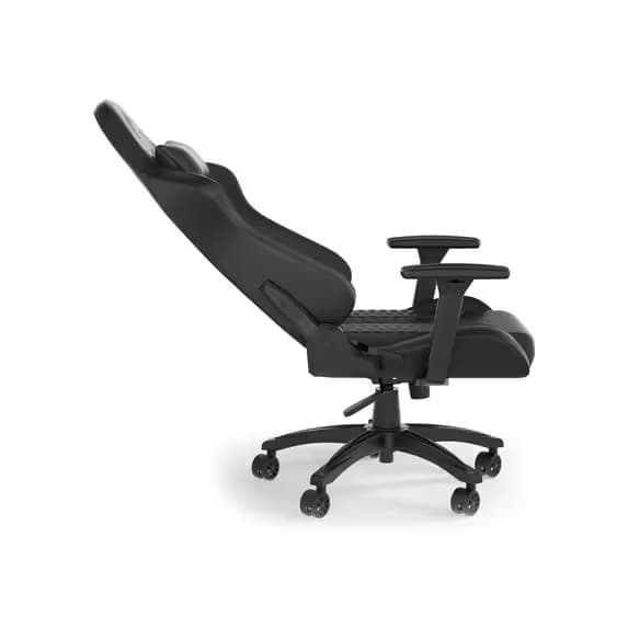 Corsair TC100 RELAXED Gaming Chair - Leatherette Black/Black image