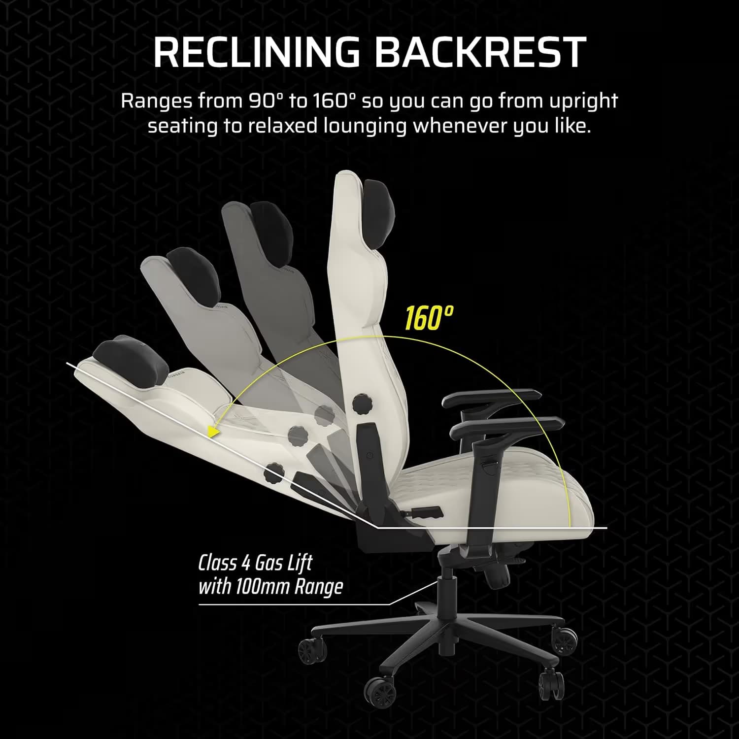 Corsair TC500 LUXE Gaming Chair - Frost image