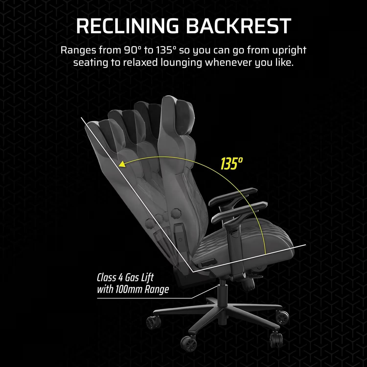 CORSAIR TC500 LUXE Gaming Chair - Shadow image